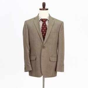 Chaps 42R Beige Solid 2-Button Sport Coat Blazer Jacket P465